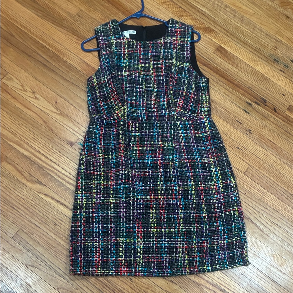 Maggy London Multicolor Plaid Mini Dress